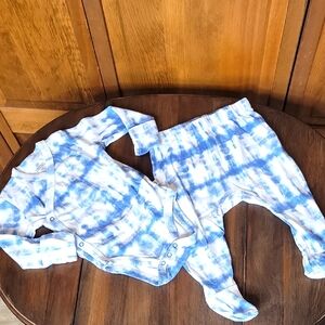 Honest Baby NWOT Tie Dye Matching Set Sz 3-6M